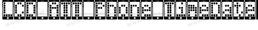 LCD ATT Phone TimeDate字体转换